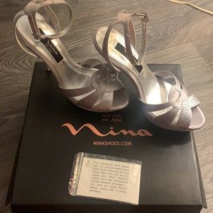 Nina Silver Heels